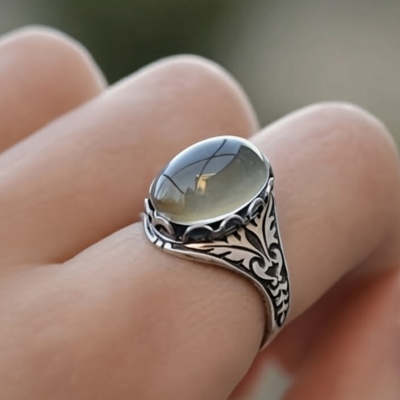 Mood Ring Silvery Size 7 8 9 Color Changing 70s Silver Mood Rings Men Women - Picture 5 of 15